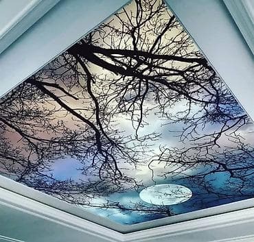 Керме шыптар 3D потолоктор, Жылтырак, Жылтырабаган Акысыз консультация, Акысыз ченөө, Кепилдиги