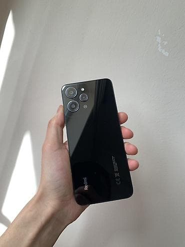 продажа компьютеров и ноутбуков: Redmi, Redmi 12, Б/у, 128 ГБ, цвет - Черный, 1 SIM, eSIM — 1