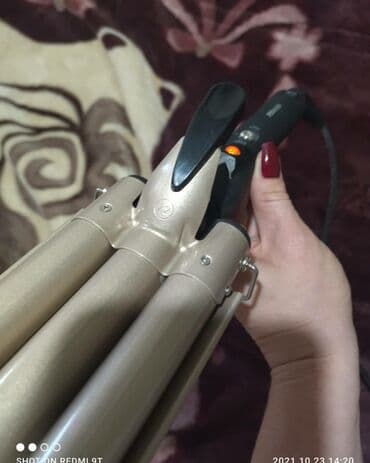 вафельница 2 в 1: Плойка Bellissima, Вид плойки: Тройной, Керамическое — 2