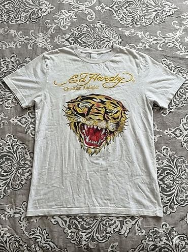 Футболки: Футболка Ed Hardy by Christian Audigier - Цвет: белый - Принт — 1