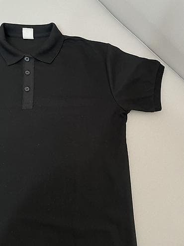 Черное поло Muscle Fit из Кореи / Размер XL (3XL) / Отлично сидит по — 4
