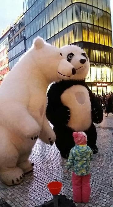 мишка поздравляю: Ростовая кукла, Медведь — 2