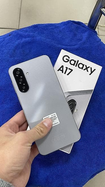 Samsung Galaxy A17, Новый, 128 ГБ, цвет - Серый, 2 SIM
