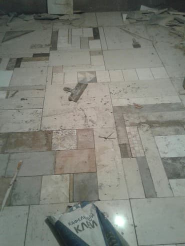 заливка пола цена за квадратный метр: Плиточный кафельный пол из остатков керамогранита и кафеля (обрезки — 3