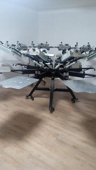 печатная: Ручной карусельный трафаретный станок для текстиля. ✅В комплекте — 2