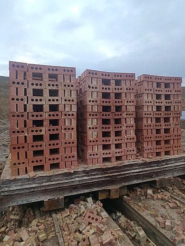 керамическая посуда: Пустотелый, дырчатый, Жженый кирпич, Полублок, 250×120×90 — 2