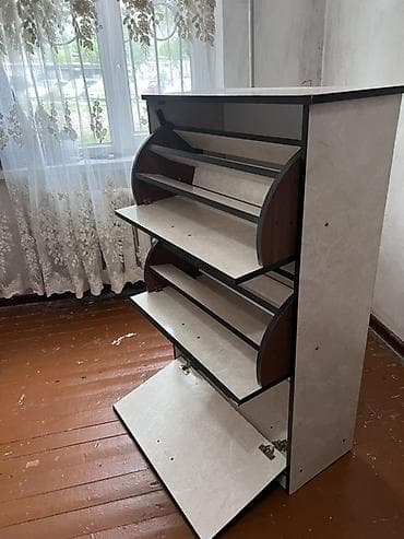 раковина мойка с тумбой кухонная: Тумба и подставка для обуви, Другой материал, цвет - Бежевый — 1