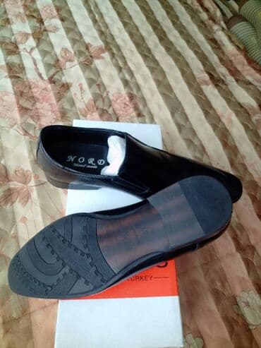 не пользуюсь: Эркектердин туфлиси, 41, Nordman, Жаңы, түсү - Кара, Өзү алып кетүү — 4