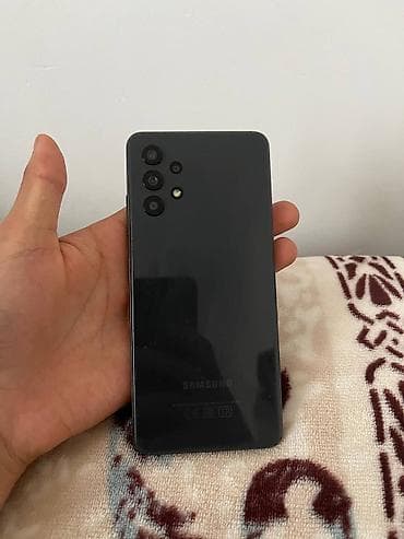 нот 9 с: Samsung Galaxy A32, Б/у, 64 ГБ, цвет - Синий, 1 SIM, 2 SIM, eSIM — 2