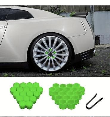 колпачки на нипель: Набор для тюнинга колёс: защитные колпачки на болты + декоративная — 1