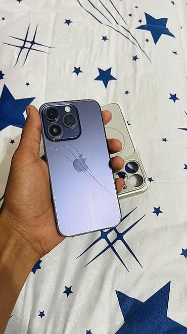 обмен на айфон 14 про: IPhone 14 Pro, Б/у, 128 ГБ, Deep Purple, Чехол, 100 % — 4