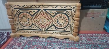 евра куб: Резной деревянный сундук/лава с крышкой - Материал: массив дерева — 1