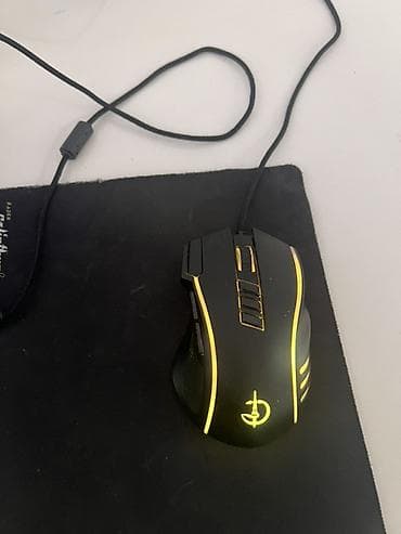 Стол компьютерлери жана комлектөөчүлөр: Игровая проводная мышь с RGB‑подсветкой - Эргономичная форма для — 4