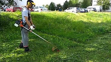 плотер резка: Уборка территории, Стрижка газона — 1