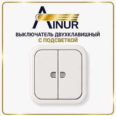 Выключатель двухклавишный с подсветкой ( 250-В, 50- Гц, 6-А). Корпус