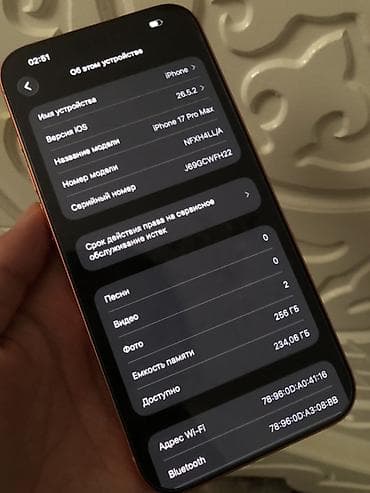 iphone 4: IPhone 17 Pro Max, 256 ГБ, оранжевый - Память: 256 ГБ Количество — 2