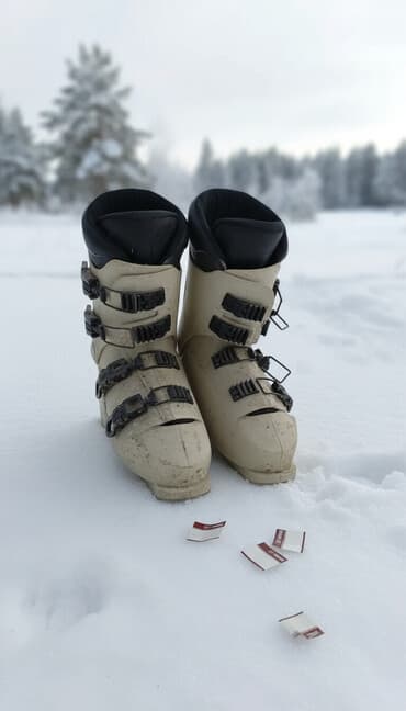 Горнолыжные ботинки б/у в хорошем состояние надо только помыть