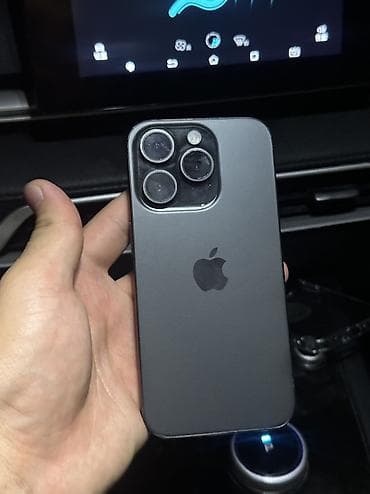 iphone dr: IPhone 15 Pro, Б/у, 128 ГБ, Black Titanium, Чехол, Коробка, 87 % — 8