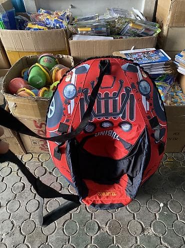 city: Тюбинг (надувные санки) для катания со снежных горок. - Яркий принт в — 2