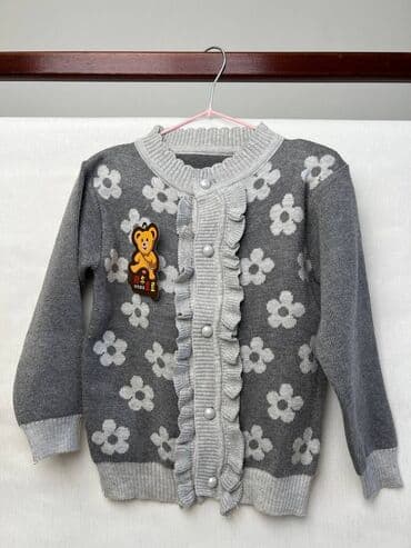 кофта для беременных: Кофточка для девочки, трикотаж, возраст 3-4 года, на пуговицах — 1