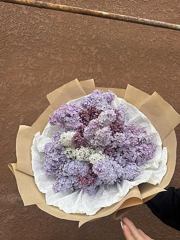 цветочная: Букеты из душистой сирени Ветка 60 сом пишите по номеру: - Состав — 5