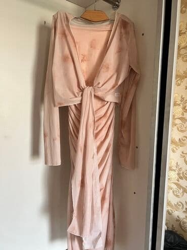 платье для беременных из фатина: Платье вечернее, пудрово‑розового оттенка. Особенности: - Длина — 1