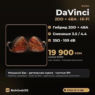 line 6: 🎧 DUNU DaVinci (2DD + 4BA) — гибридные Hi-Fi внутриканальные наушники — 1