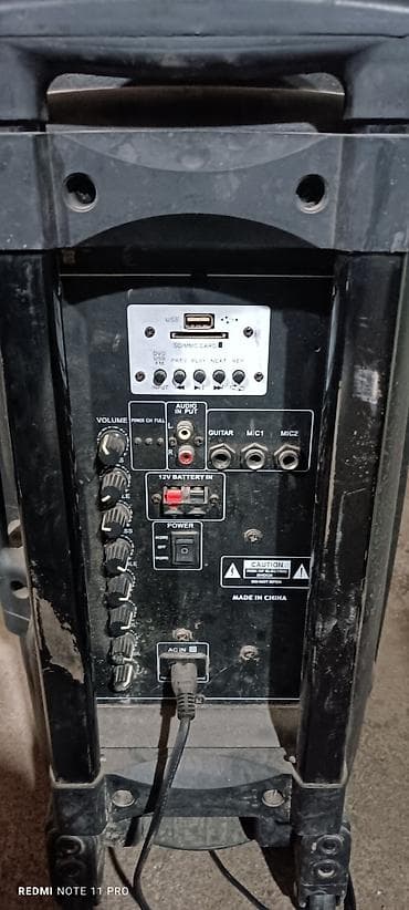 Портативная акустическая система с микшерным модулем и встроенным