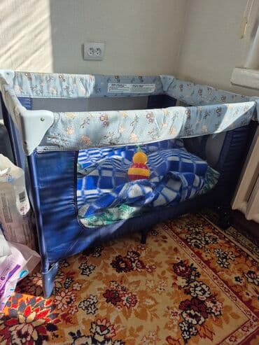 гнездо для новорожденных: Манеж-кровать складной для малыша - Компактный прямоугольный — 3