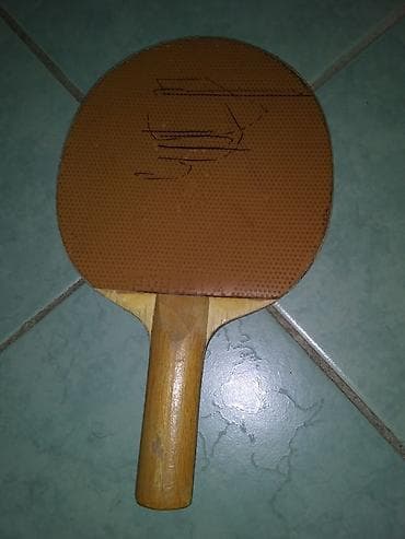 Музыкальные инструменты: Винтажная ракетка Pohjala, ориентировочно начало 1980‑х, шипованные — 2