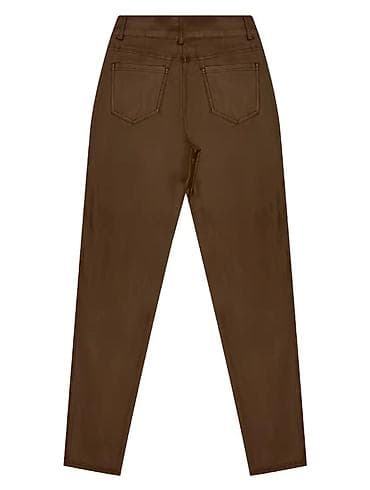 кожанные брюки: Брюки Скинни, Осень-весна, Экокожа, Новый, M — 7