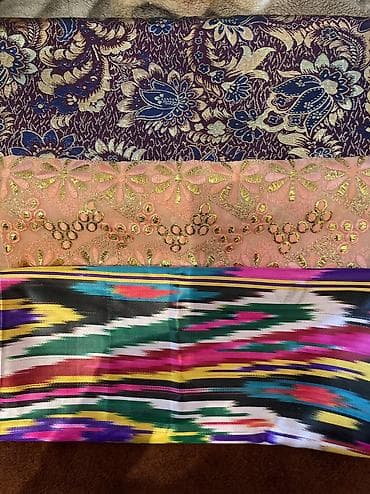 кыргыз кийими: Жаккард парча для праздничных нарядов 3м ширина 75см цена 600с — 1
