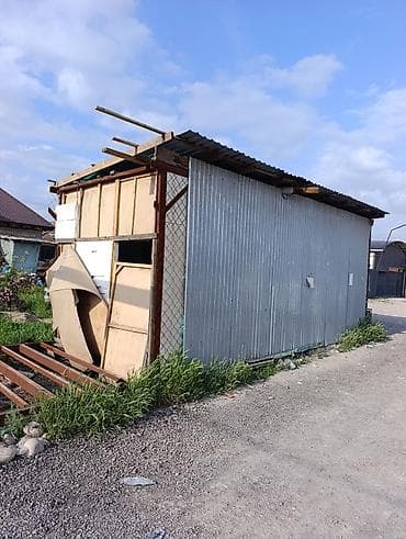 крыша жапканга: Металлический хозблок/бытовка из профнастила - Каркас: металлический — 2