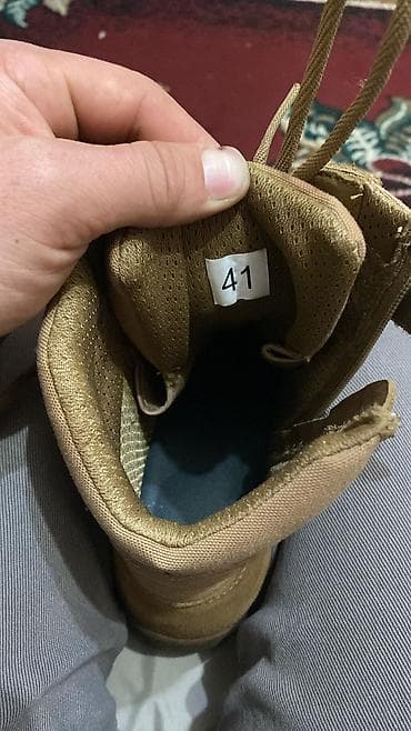 высокие ботинки: Тактические ботинки, цвет койот/песочный - Высокие берцы с шнуровкой — 7