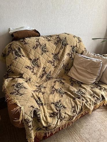 Дом и сад: Комплект мягкой мебели, Б/у, Самовывоз, цвет - Бежевый — 4