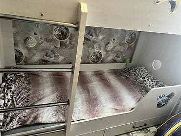 детские маленькие кроватки: Двухъярусная детская кровать, ЛДСП — 3