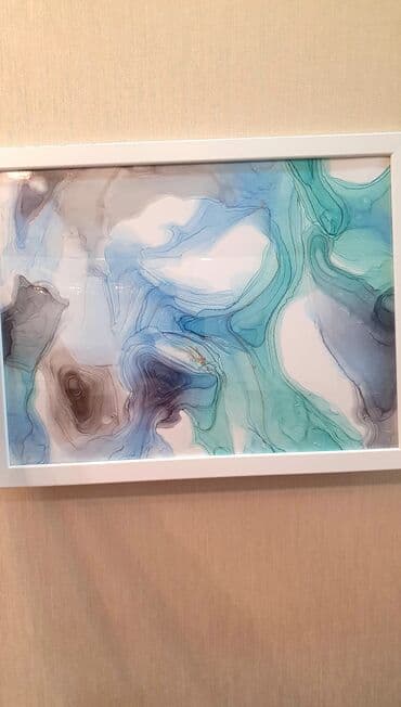 зd ручка: Продаю картину алкогольные чернила, в рамке. Эксклюзивная работа — 1