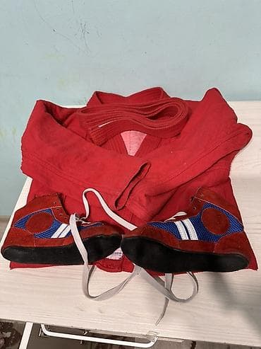 одежда для бокса: Комплект, цвет - Красный — 2