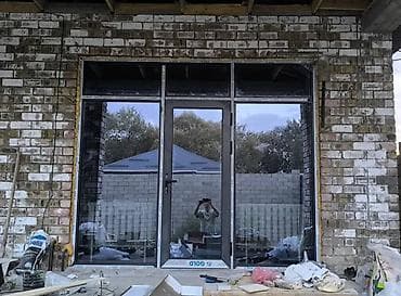 Панорамный стеклопакет с дверью для частного дома - Конструкция lalafo.kg да Панорамный стеклопакет с дверью для частного дома - Конструкция