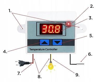 Услуги ветеринара: Контроллер для инкубатора XH-W3001 и 30002 на 12 вольт и 220 вольт — 6