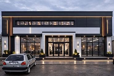 Чатырдын үстүн жабууга арналган материалдар: Современные фасады и ограждения из алюминиевых композитных панелей — 1