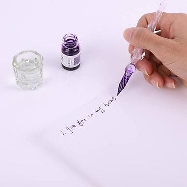 Стеклянная ручка c.x made ink для каллиграфии