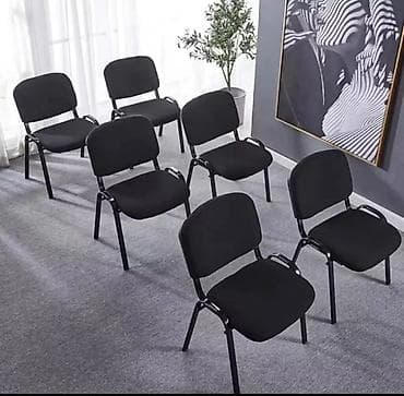 Офисные стулья: Офисный стул, Новый, цвет - Черный, Другой материал — 1