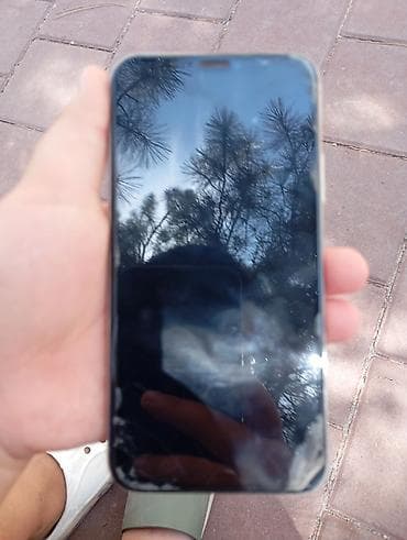 IPhone Xs, Б/у, 64 ГБ, Серебристый, Чехол, 100 %