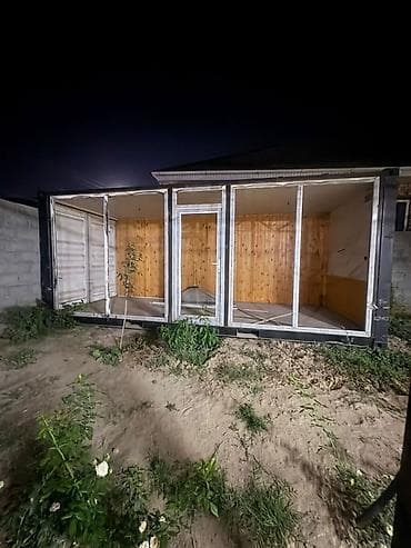 салон помещения: Модульное помещение из морского контейнера с панорамным остеклением - — 1