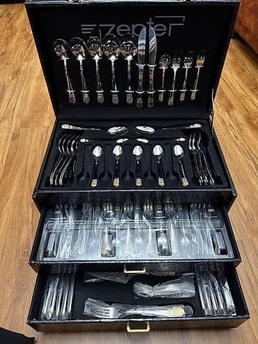zepter набор ножей цена: Набор столовых приборов Zepter в кофре - Полный сервиз в подарочном — 1
