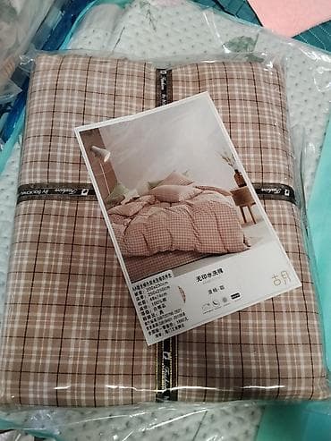 вареня: Постельное белье из «washed cotton» (вареный хлопок), комплект 4 — 1