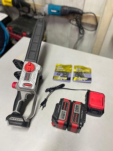 Цепная электропила Новый, Аккумуляторная, Ураган