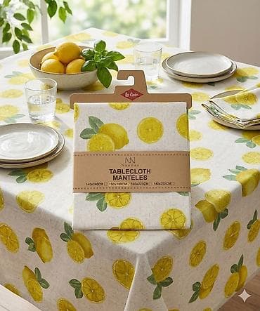 салфетки сервировочные: Скатерти Naonao Tablecloth Manteles - Декоры на выбор: лимоны на — 1