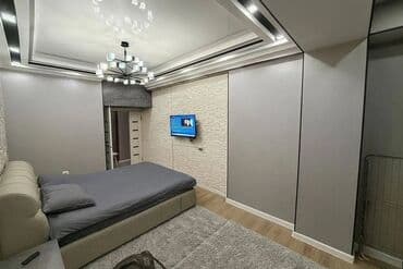 суточный квартира 2 комнатная бишкек: 2 комнаты, Агентство недвижимости, Без подселения, С мебелью частично — 6